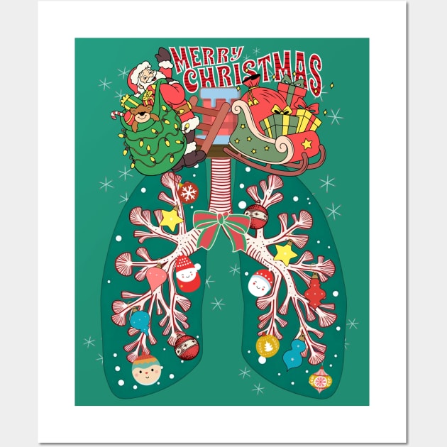 Respiratory Therapist Christmas Wall Art by alcoshirts